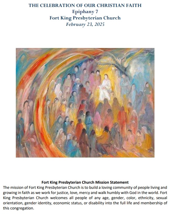 Your Worship Bulletin for Sunday, 2-23-2025