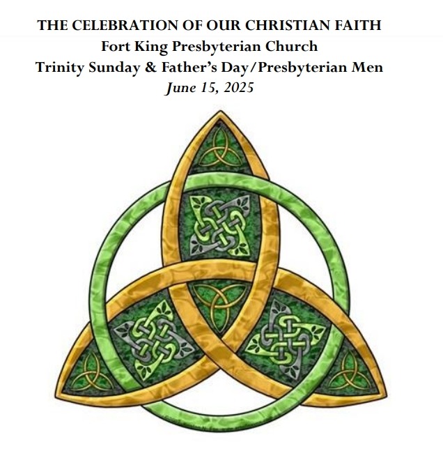 Worship Bulletin and Zoom link for this Sunday’s Service, 6-15-2025